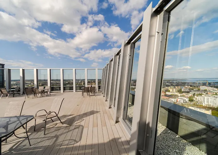 Ans Hanza Tower With Private Jacuzzi - Swimming Pool, Sauna, Jacuzzi, Viewing Terrace *